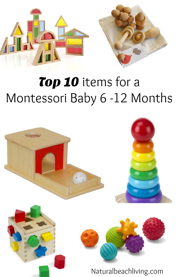 Top Ten items for a Montessori Baby 6 months to 1 year
