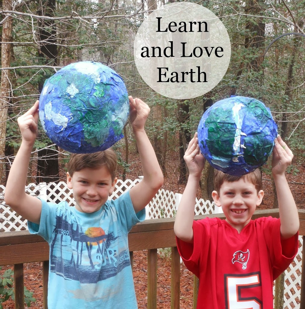 Earth Day Crafts, Solar System theme, Learn about the Earth, Paper Mache Craft, continent study, hands on learning, geography, culture, Earth day