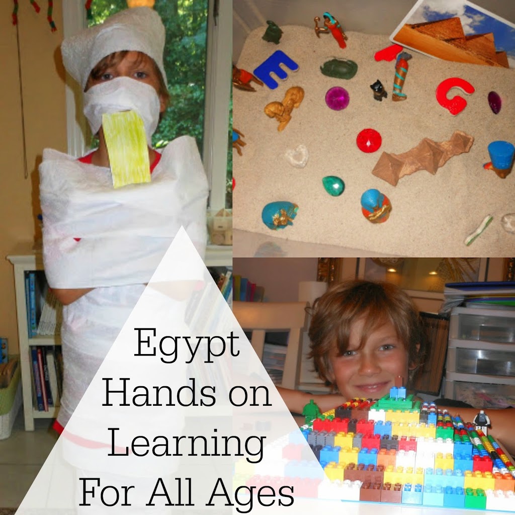 Exploring Egypt Unit study, hands on learning, Great Living books, Sensory play, STEM, Educational activities for all ages, Little Passports, 