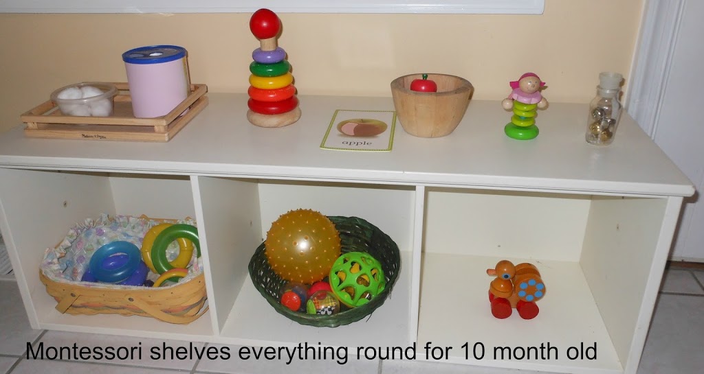 What’s on Baby Bells Montessori Shelves at 10 months
