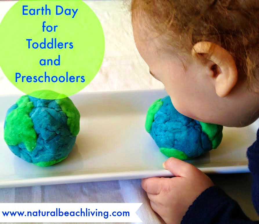 Earth Day Play dough, homemade play dough recipe for Earth Day, sensory play, Solar System Science, Earth Unit study or themed learning unit 