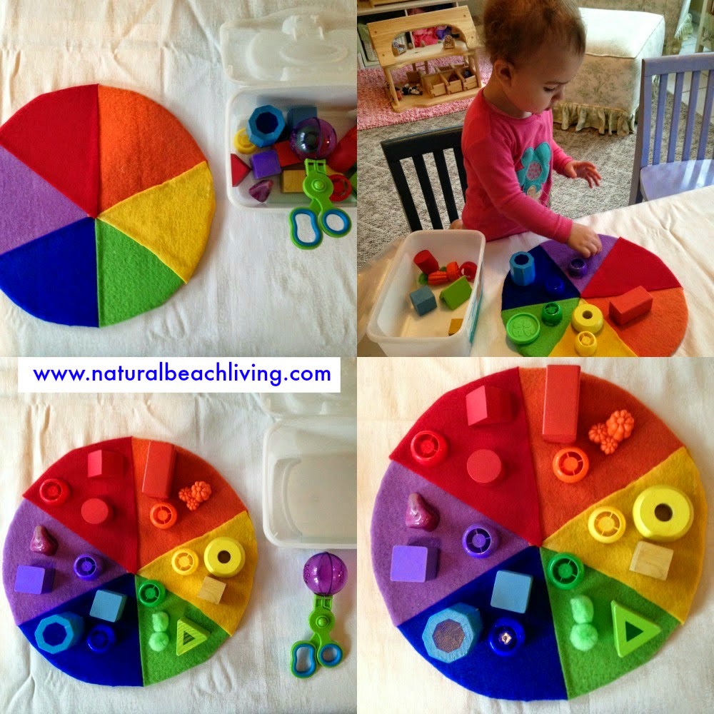 DIY Color Wheel, teaching colors to toddlers, toddler color activities, lots of great ways to teach colors, Toddler activitivities