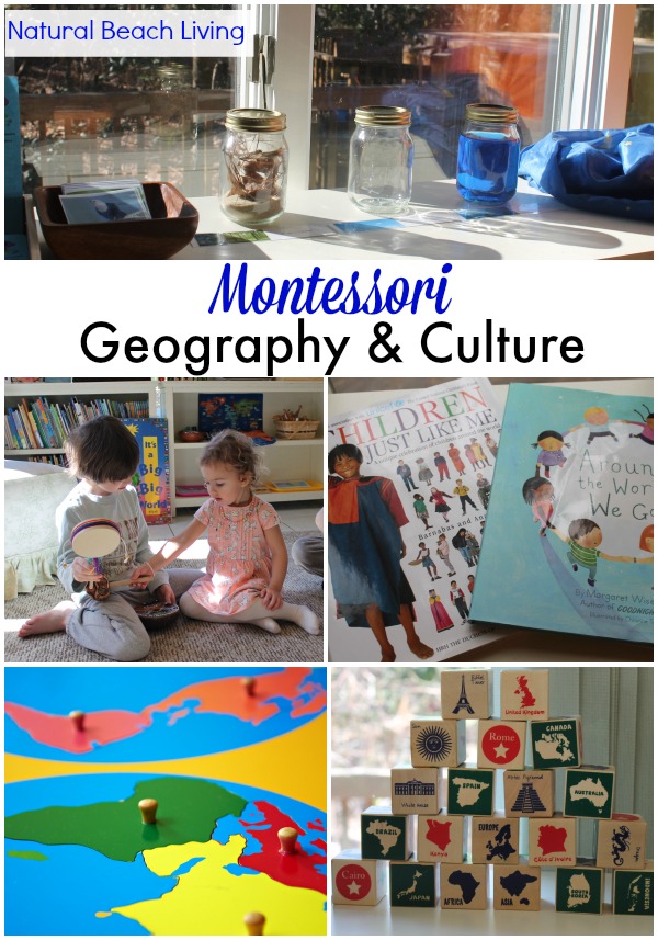 Montessori geography and Culture, Montessori Activities, books, Set-up and Free Printables