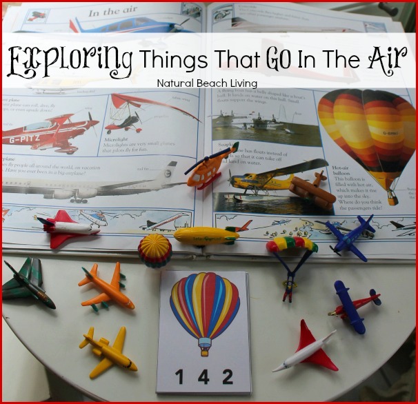 Air Transportation Preschool Theme Printables, Exploring and learning about things that are up in the sky, Preschool theme, Transportation activities and books for preschoolers, Free counting clip cards, Preschool Transportation Theme Printables and Activities