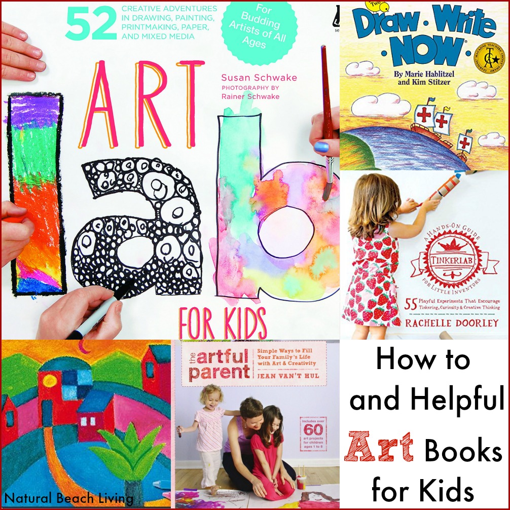 The best art books for kids, how to draw books, helpful art books, art history books, and books that share a love for art appreciation, Natural Beach Living