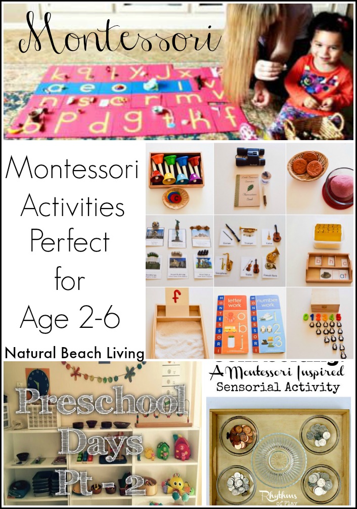 Montessori inspired activities in action, Checking out Montessori spaces and learning more about how you can incorporate Montessori into your days. Age 2-6 