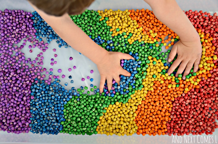 rainbow-dyed-dry-chickpeas-sensory-play-for-kids-toddlers-preschool-how-to-4
