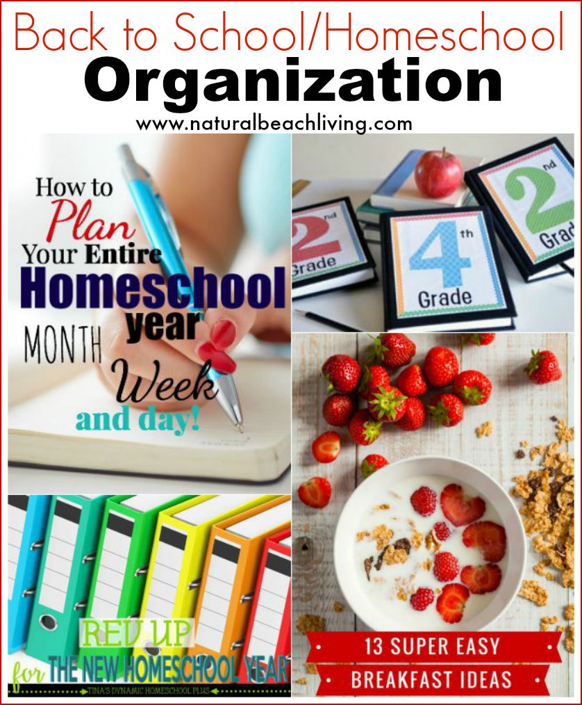 Getting organized and ready for back to school, homeschool tips and back to school tips, easy food for kids, organization, and a PLAN! 