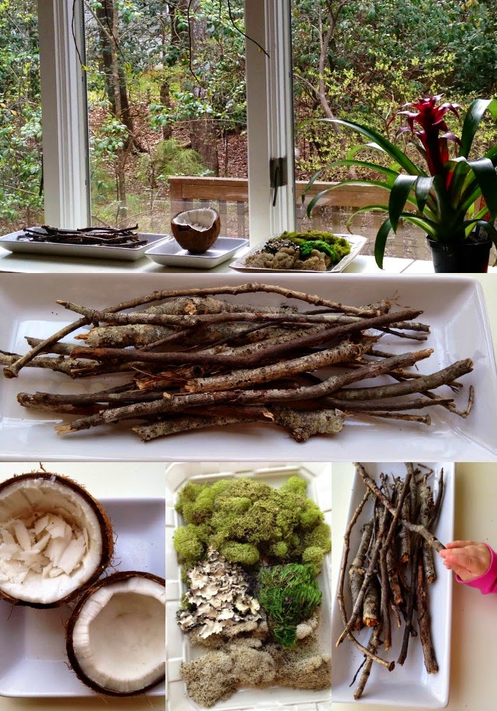 Spring nature table