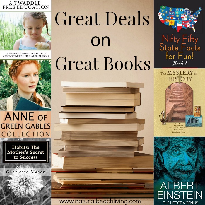 Great book deals on great books, homeschooling, non fiction, kids books, Charlotte Mason and so much more 