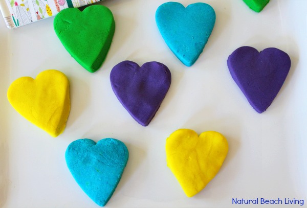 This is The Best No-Cook Play Dough, The Softest and Prettiest homemade play dough ever, The Best Sensory Play mixed with a great kids book about feelings 