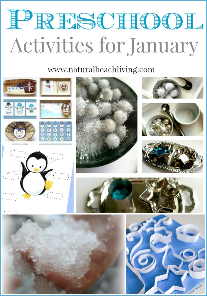 Love these Preschool Activities for January they are perfect Montessori, Science, Sensory, Books, Free Printables, Crafts that are perfect for Winter