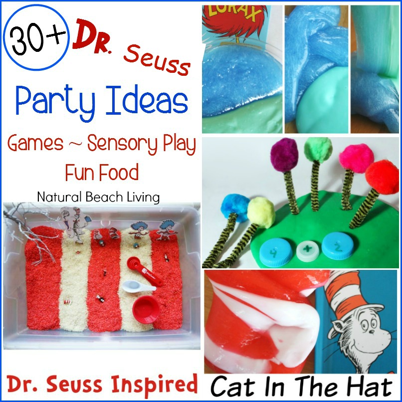 80+ of The Best Dr. Seuss Party Ideas, Games, Activities, Free Printables, Sensory Play, The Best Dr. Seuss Books, Dr. Seuss Crafts, and Dr. Seuss Snacks 