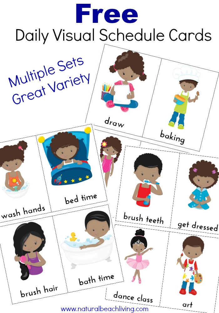 Printable Visual Daily Routine Preschool / Free Visual Schedules Little Puddins Free Printables