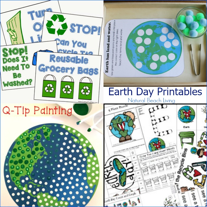 30+ Earth Day Ideas for Kids, Sensory Play, Free Printables, Earth Arts & Crafts, Nature Inspired Activities, Reduce, Recycle, and Reuse for the environment