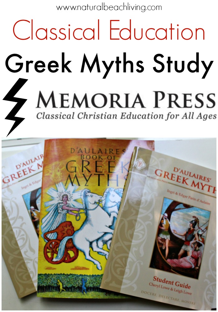 Classical Education ~ Memoria Press D’Aulaires’ Greek Myths Study (review)