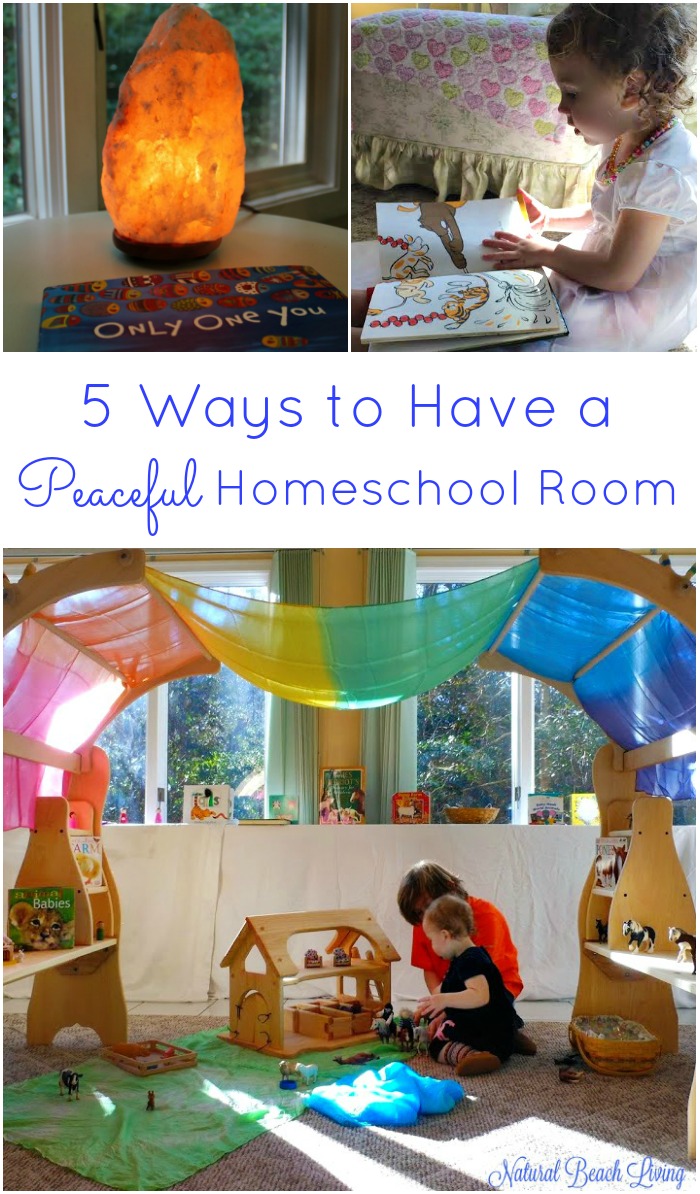 5 ways to have a peaceful homeschool room 