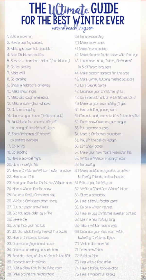 75 Activities Winter Bucket List - The Ultimate Guide for the Best ...