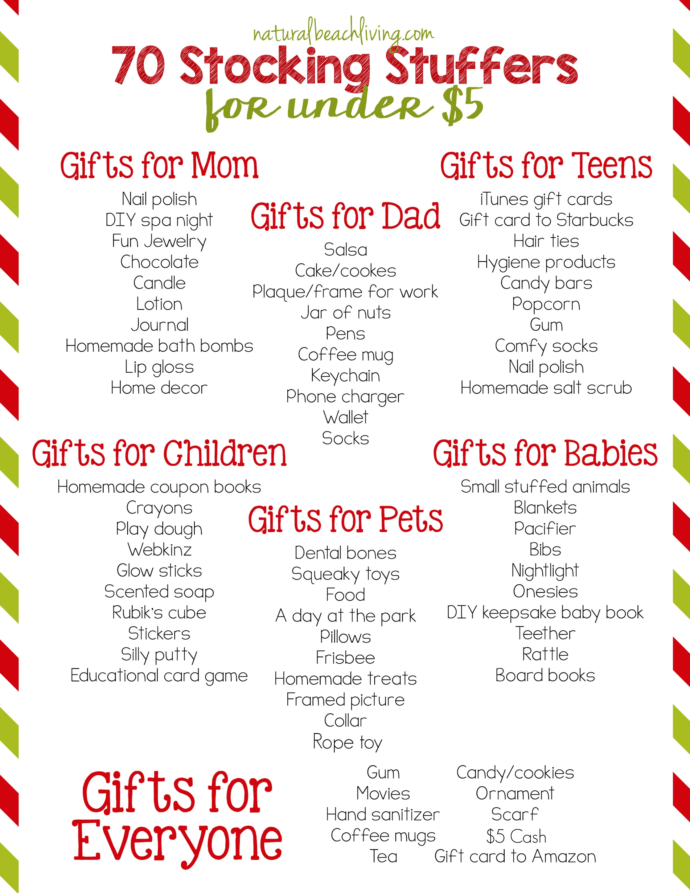 christmas stocking ideas for 5 year old