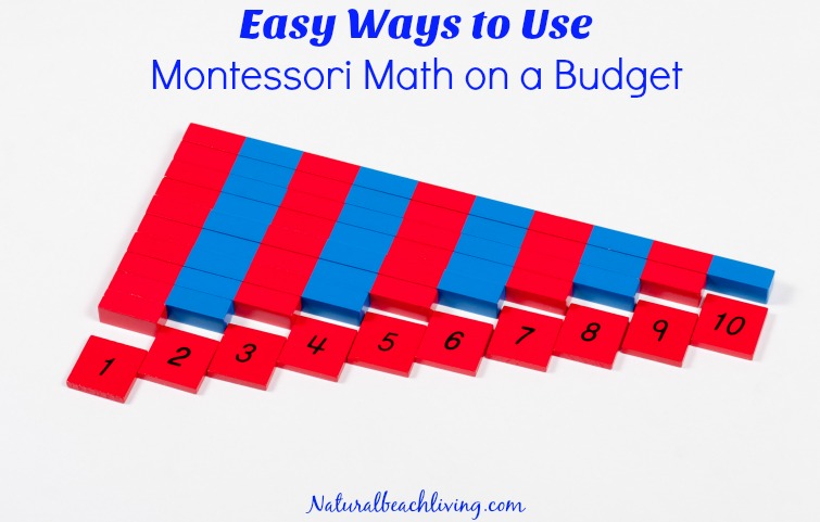 Easy Ways to Use Montessori Math on a Budget, DIY Montessori, hands on Math activities, Montessori Free Printables, Preschool Math, Montessori at Home, Montessori Math at home and Montessori education 