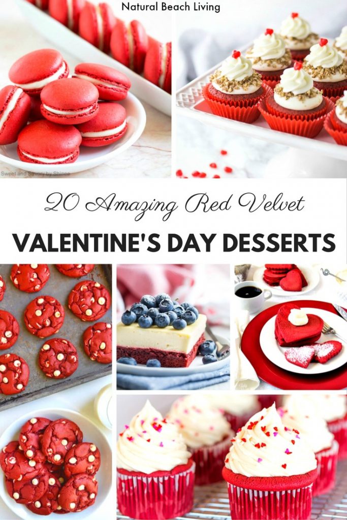 20+ Amazing Red Velvet Valentine's Day Desserts, Delicious Red Velvet Cake, Red Velvet Cupcakes, Red Velvet Cookies that will have you wanting 2nds. 