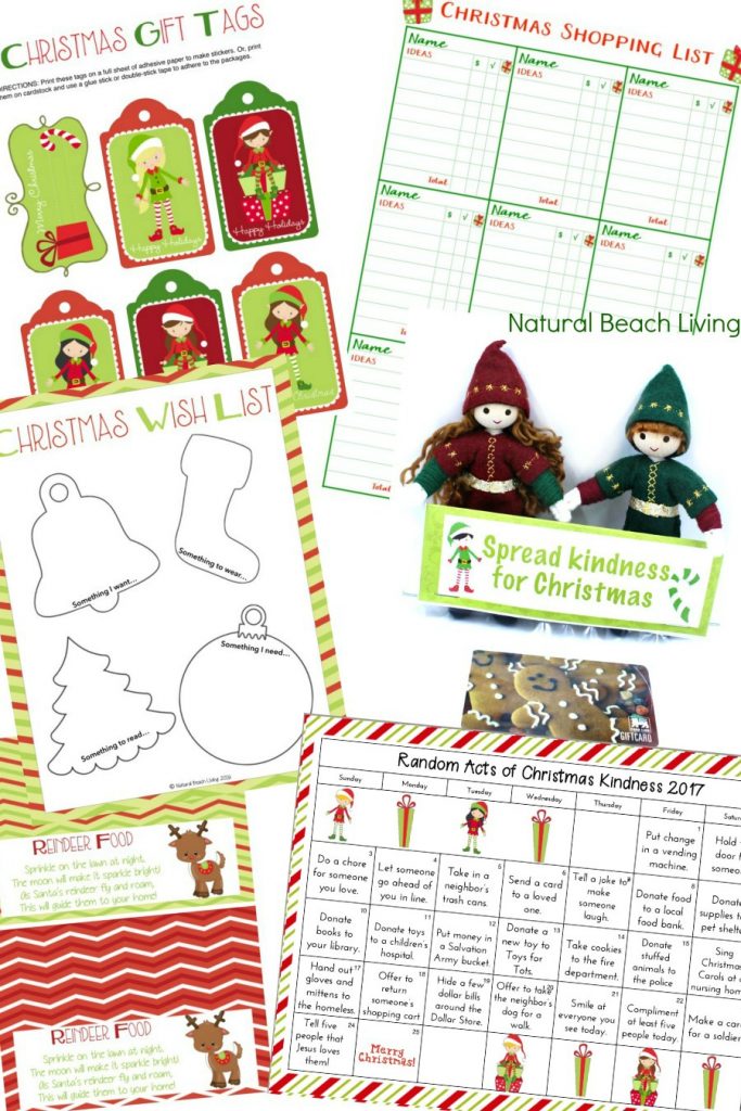 The Best Christmas Planning Pack, Christmas Wish List, Reindeer Food Labels, Gift Tags, Kindness Elf Gift ideas and Advent Calendar, Holiday Organization