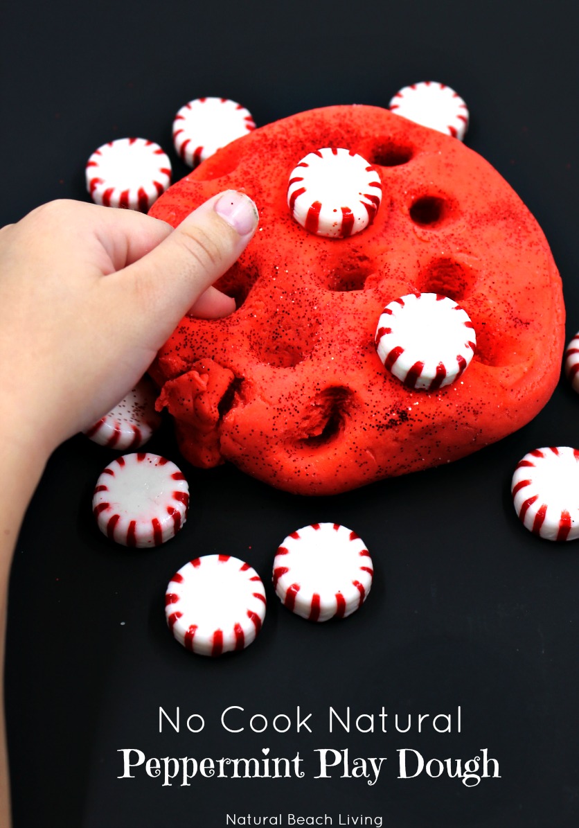 The Best No Cook Natural Peppermint Play Dough