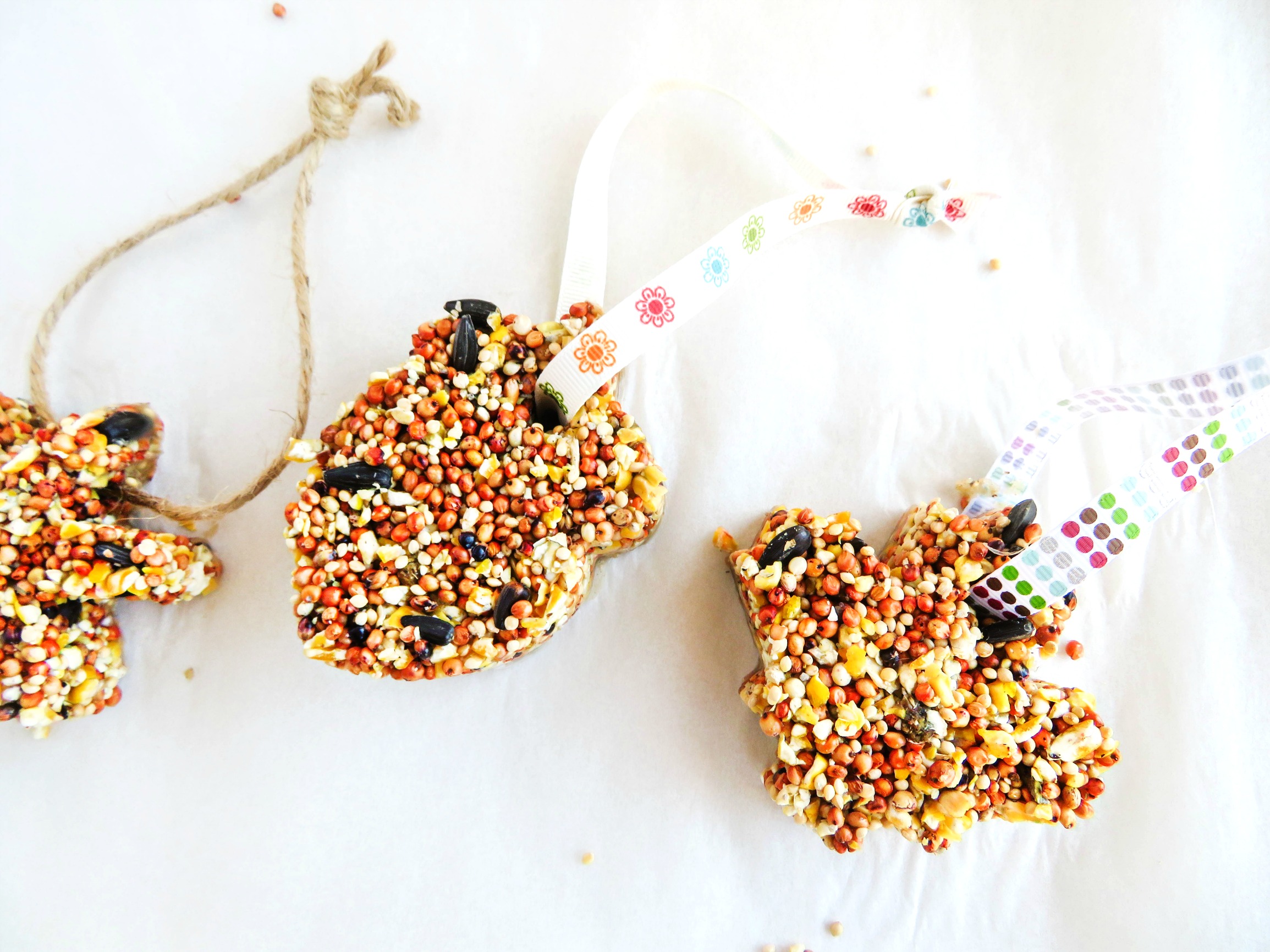 How to Make The Best Birdseed Ornaments, Homemade Birdseed treats make the perfect family activity, DIY Bird feeders are a great craft for kids, Birdseed Ornaments Recipe #birdseedornaments #Birdtreats #homemadebirdfeeders #birds 
