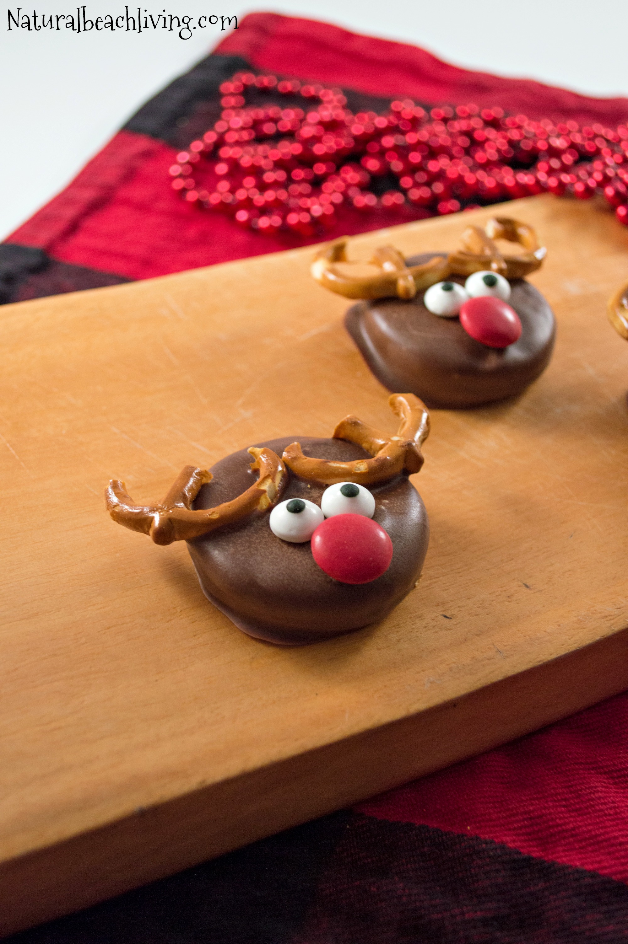 Chocolate Covered Reindeer Holiday Cookies