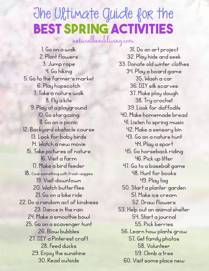 These 35 Great spring activities for kids to learn and have fun this spring. including spring holidays like Easter, Earth Day, and St. Patrick's Day, too! Find THE BEST Spring crafts, activities, snacks, sensory play, games, and more. You'll find many Springtime activities that can be done right in your own backyard as well as on nature walks and indoors.