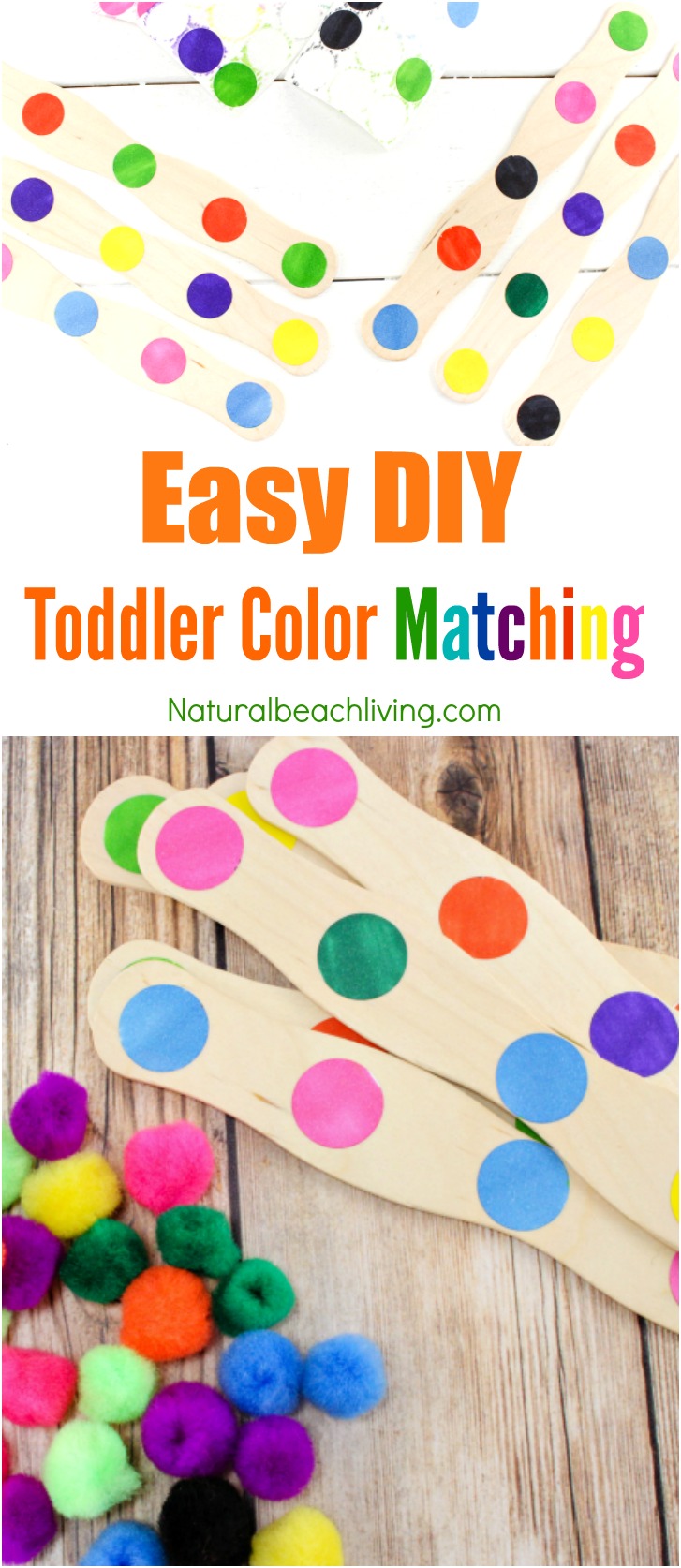 Easy to Make DIY Color  Activity for Preschool Toddlers  