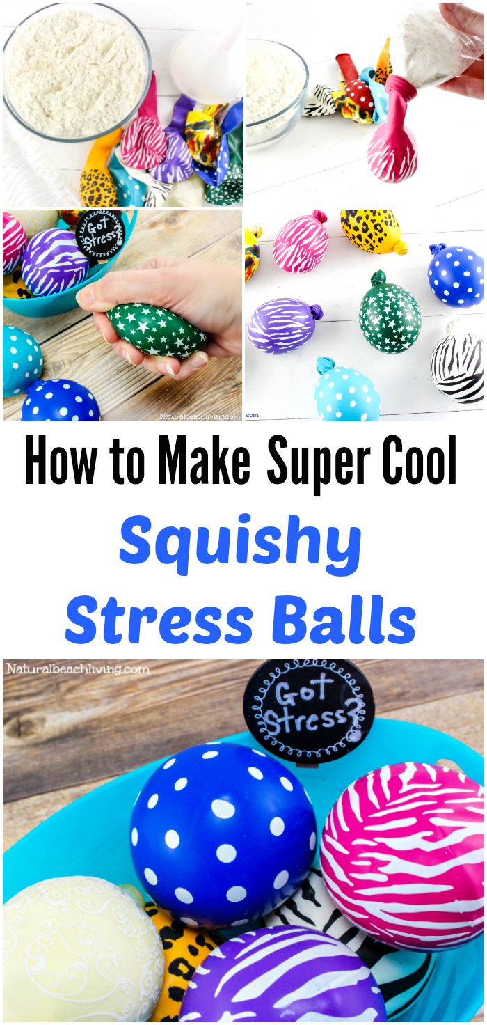 Make Stress Balls Kids Will Love with This Easy DIY Idea. These super cool squishy balls are perfect for fidgeters, children with Autism, Sensory Processing Disorder, and DIY Stress Balls are great for anxiety in kids & adults too. See How to Make a Stress Ball with only 2 simple things. 