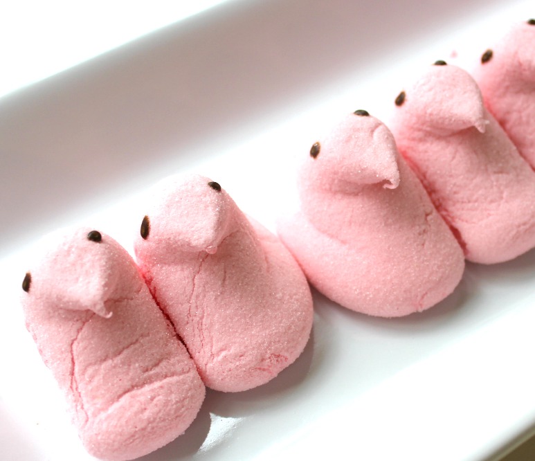 Edible Bubblegum Peeps Play Dough Recipe is so cool, cross between soft play dough and putty this yummy sensory play is just like real gum, Fun Easter idea 