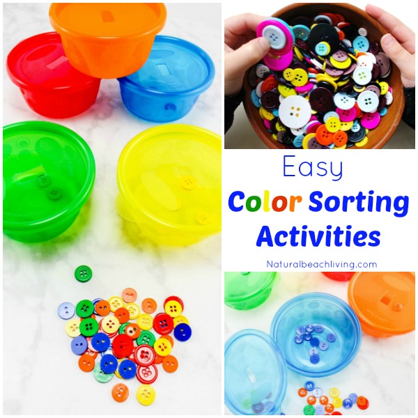 Easy Color Sorting Activities for Preschoolers & Toddlers