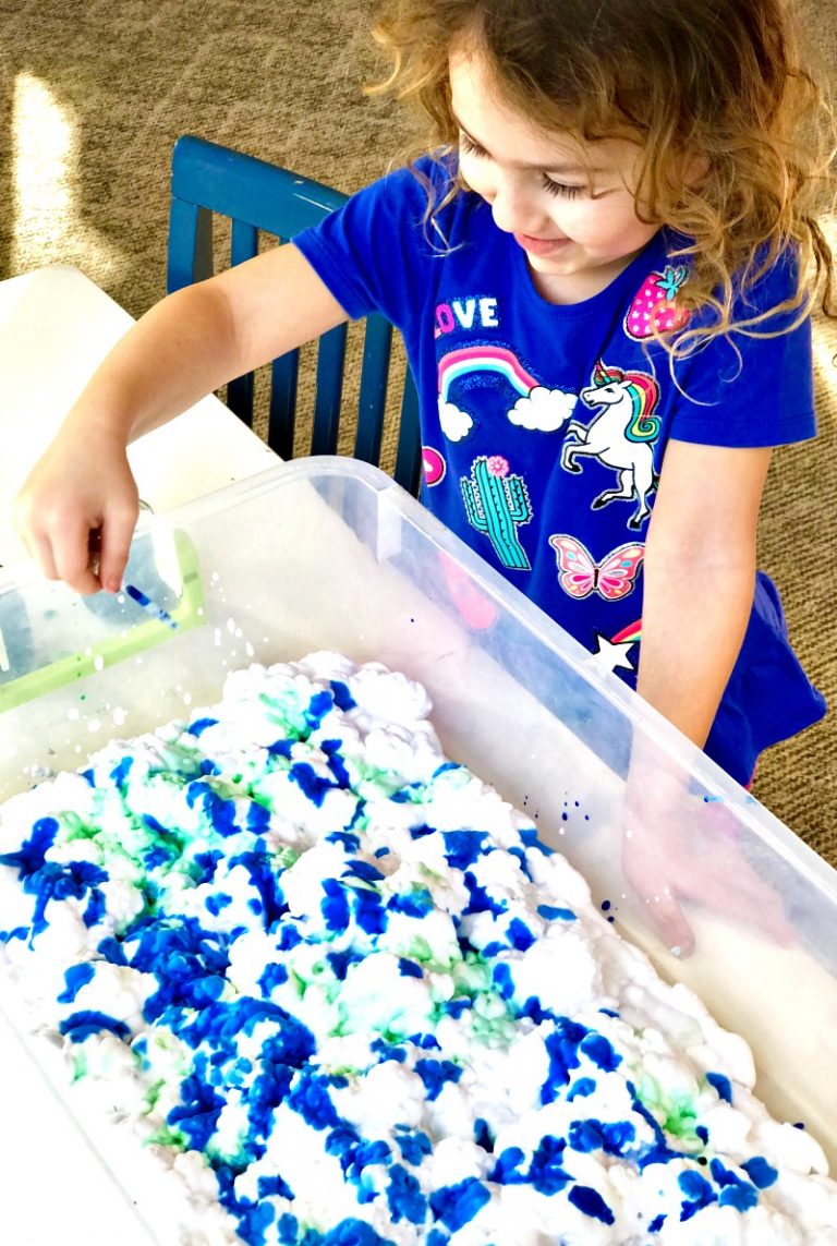 earth-day-art-activities-shaving-cream-marbled-paper-natural-beach