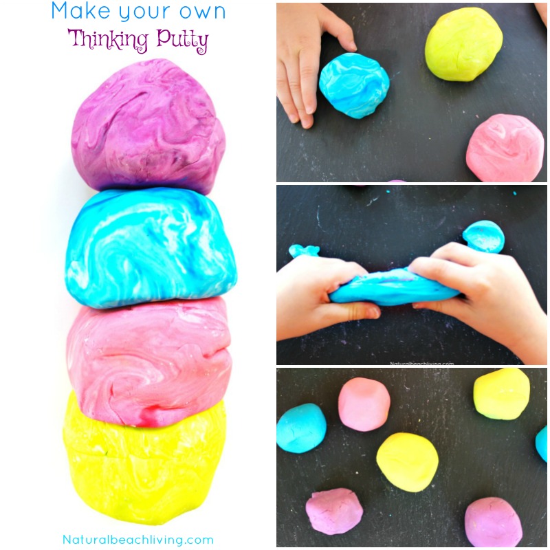 How to Make Thinking Putty, Stress Putty, Therapy dough, therapy putty