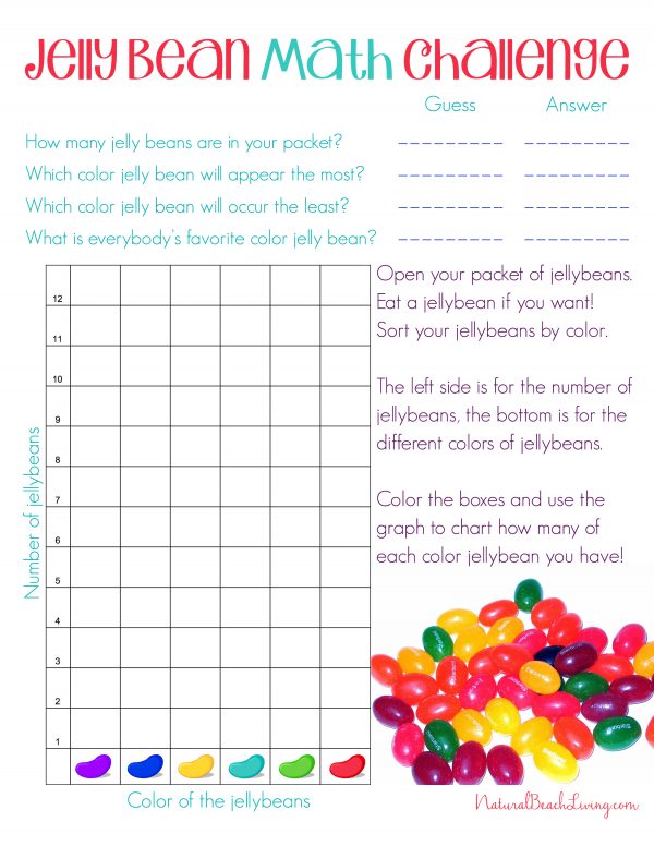 Jelly Bean Math Activities for Preschool and Kindergarten