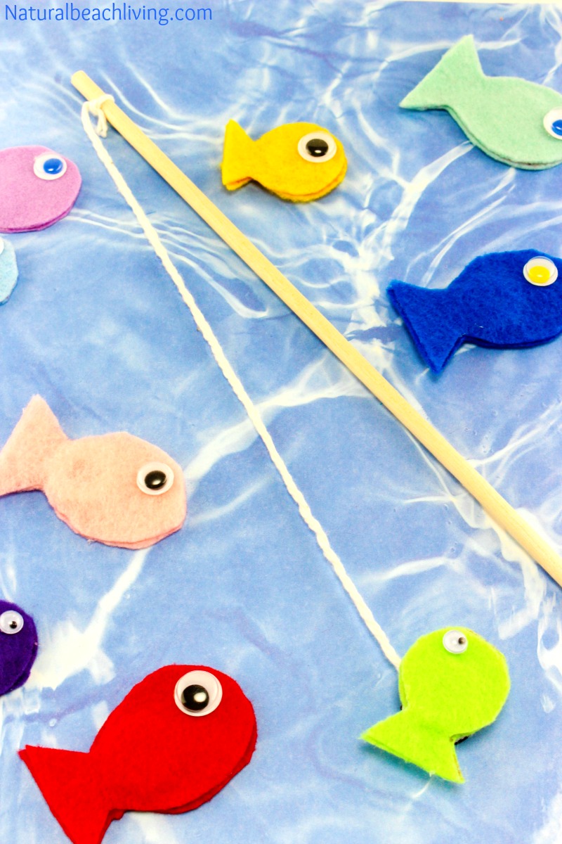 Awesome DIY fishing game. Perfect rainy day activity, letter f alphabet activity, This Magnetic Fish Game is fun and fabulous for kids to play, party ideas