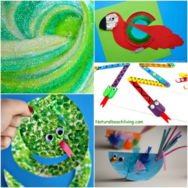 10+ Amazing Rainforest Crafts Kids Can Make Natural Beach Living