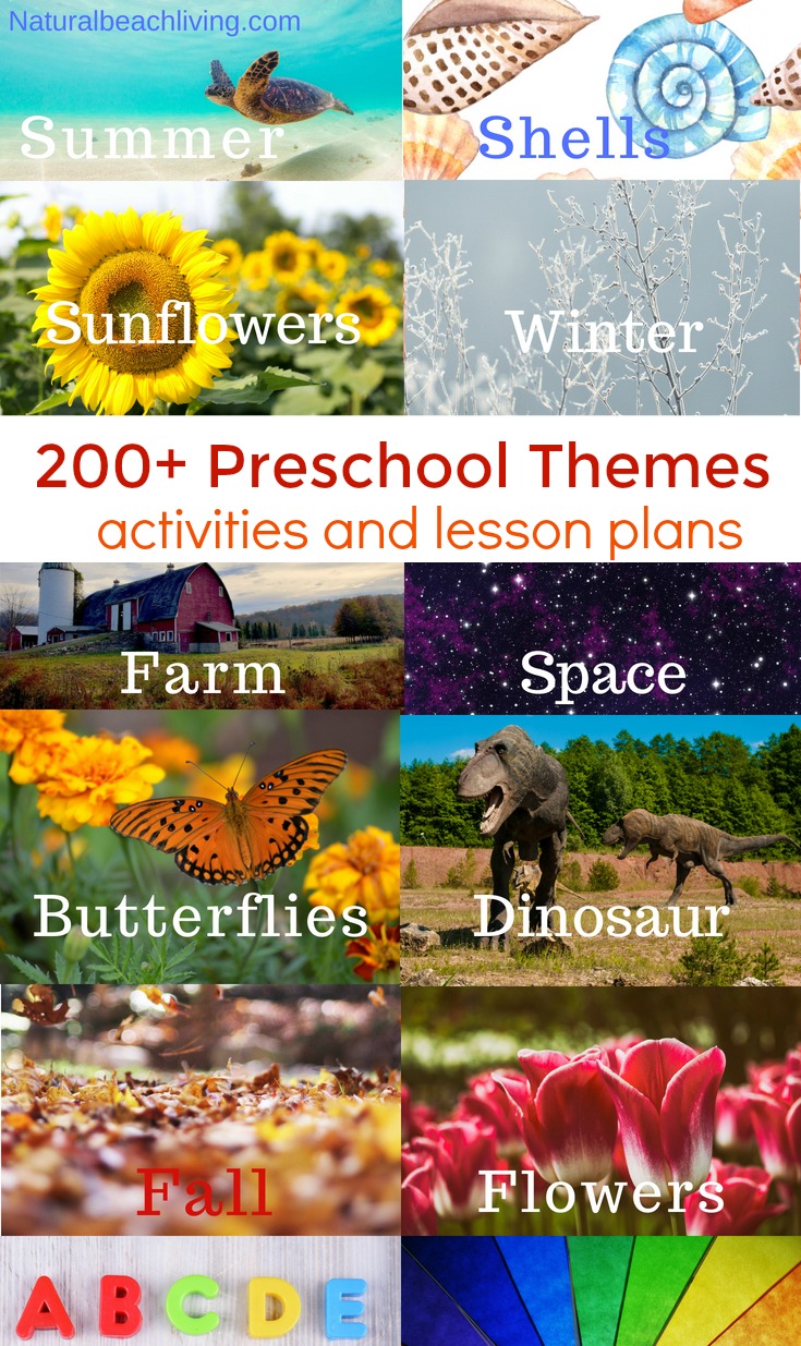 Preschool Themes, Fall Themes, Spring Themes for Preschool, Preschool Summer Themes, Best Preschool Themes and Lesson Plans