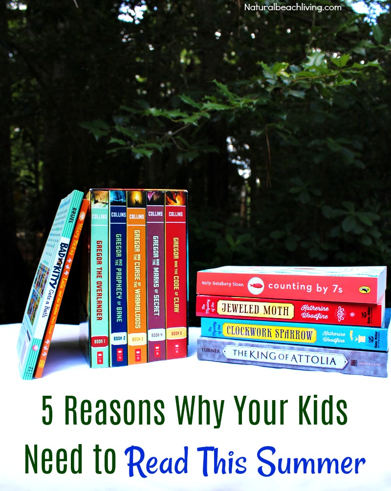 5 Reasons Why Your Kids Need to Read This Summer, Keep Kids Reading, Sharing Great Books, Summer Slide Prevention, The Importance of Reading, Read aloud