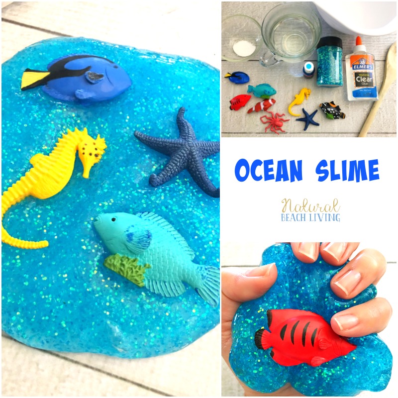 cea mai bună rețetă tematică oceanică pentru Slime, Jiggly Slime, sub activitățile tematice marine, cum să faci Slime, rețetă perfectă de Slime strălucitoare pentru copii, activități oceanice