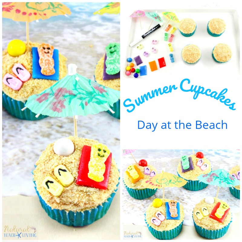 Summer Themed Cupcakes Beach Day
