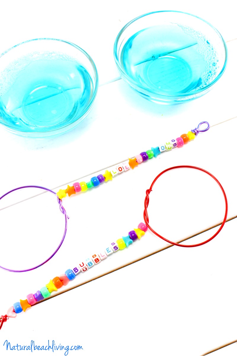 How to Make DIY Bubble Wands & Homemade Bubbles, These Easy DIY Wire Bubble Wands are a fun summer craft idea and Summer Activity for Kids, learn how to make bubbles with only 3 ingredients and The Best Homemade Bubble Wand Ideas your kids will love.  