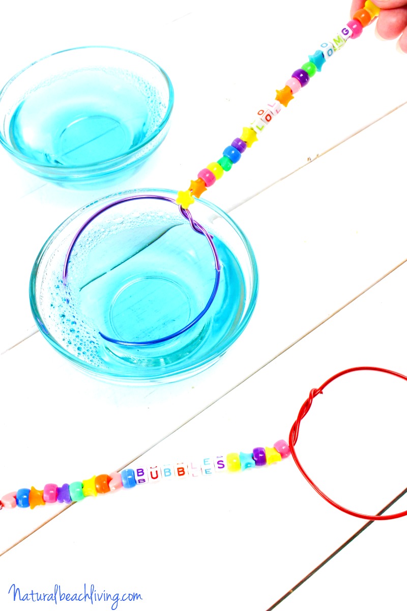 How to Make DIY Bubble Wands & Homemade Bubbles