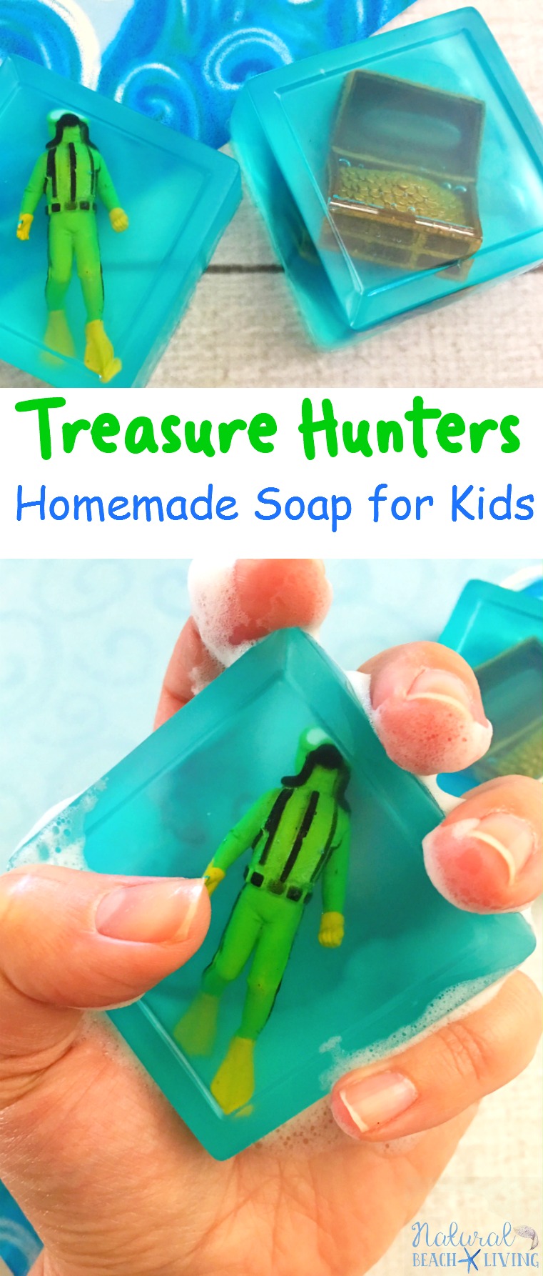Treasure Themed Recipe Homemade Soap for Kids, Easy Homemade Soap Recipe for Kids, 