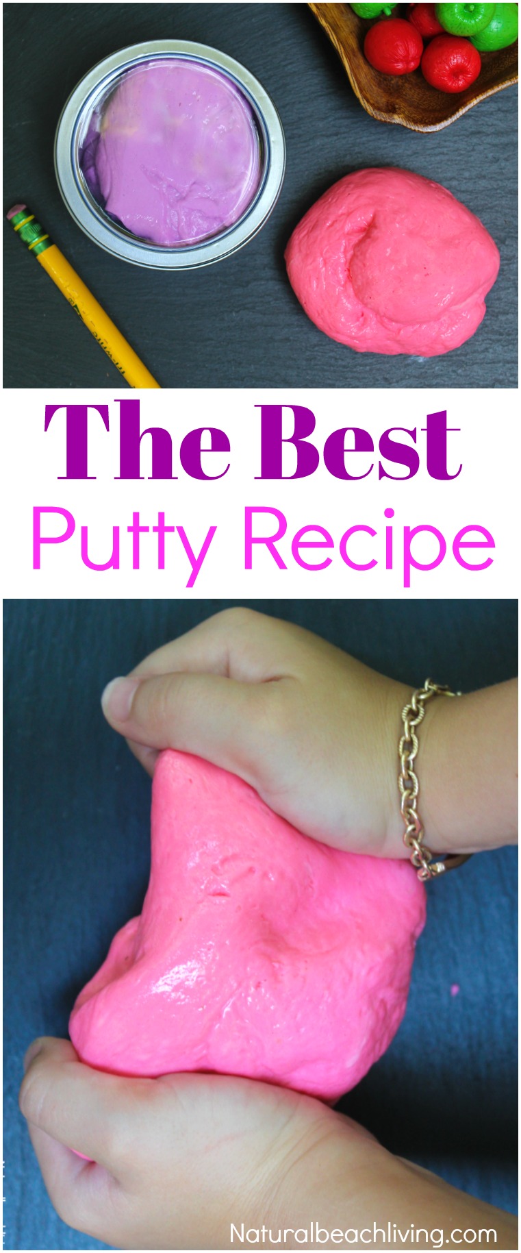The Best Thinking Putty Recipe You'll Ever Make, Thinking Putty, DIY Thinking Putty, Silly Putty Recipe, Homemade Stress Putty, Therapy Dough, Sensory Play