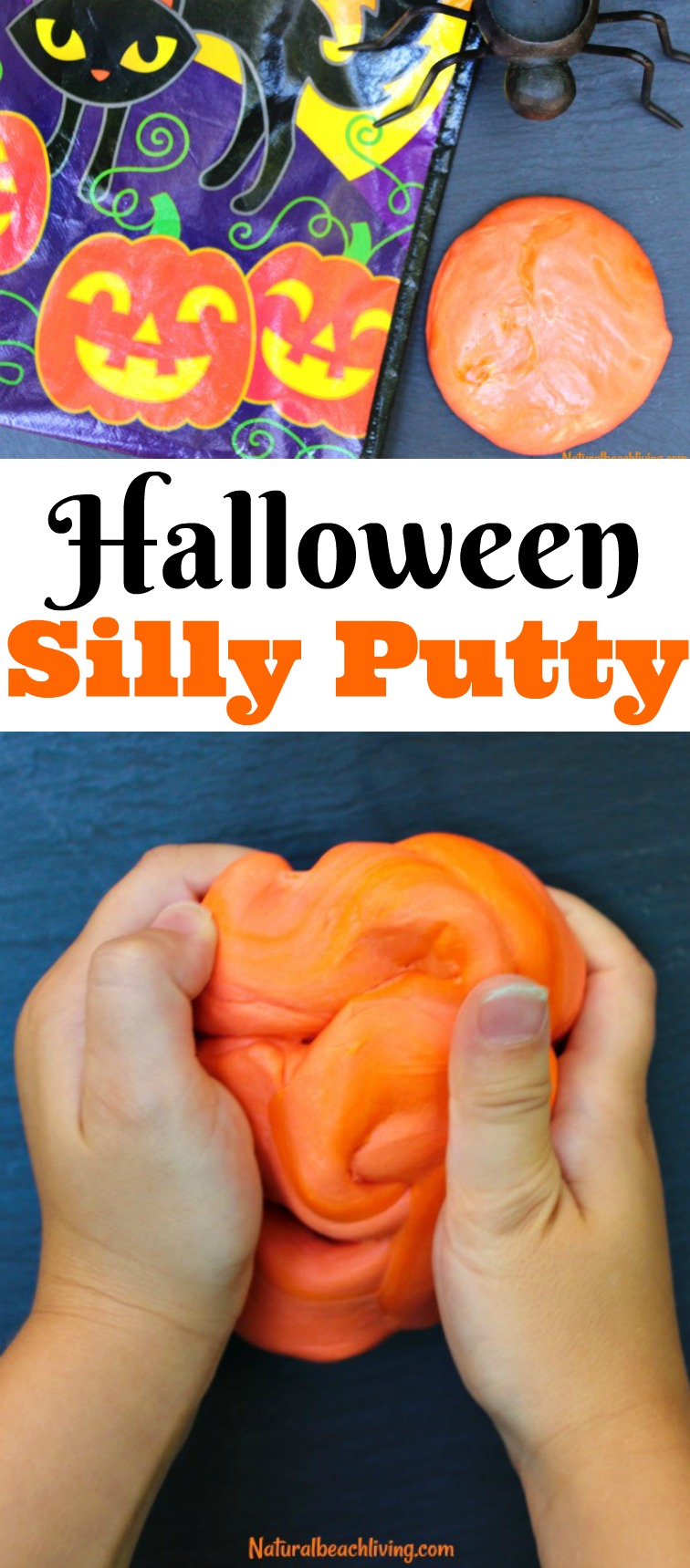 The Best DIY Thinking Putty for Halloween, Halloween Thinking Putty Recipe, make your own thinking putty, This makes a great Stress putty and sensory play 