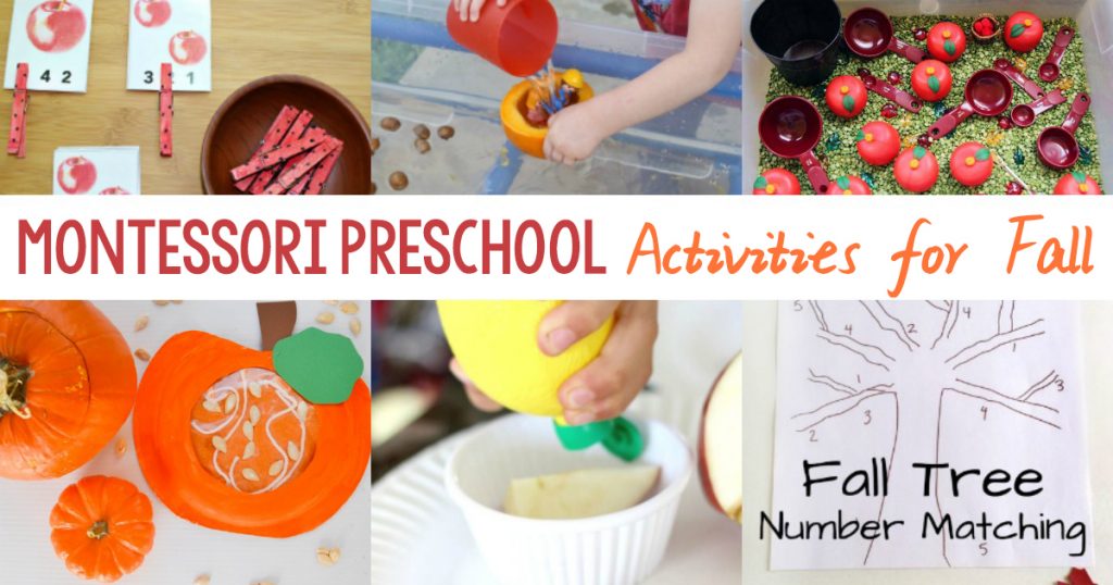 30+ Amazing Montessori Fall Activities for Preschool and Kindergarten, Montessori Fall Practical Life, Montessori Books, Montessori Printables, Montessori Themes