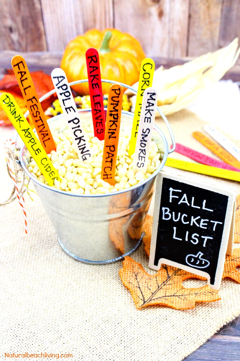 How to Make a DIY Fall Bucket List Kids Love